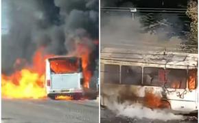 Пассажирский автобус сгорел в Юбилейном микрорайоне Краснодара