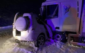 На кубанской трассе в снежную ночь произошло ДТП с четырьмя жертвами