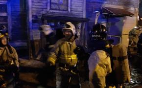 В Хабаровске горел жилой барак