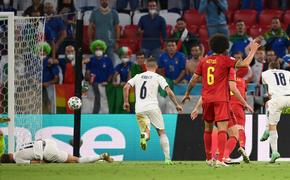 Бельгия в тяжелой борьбе проиграла Италии 1:2