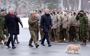 Главный кот Латвии инспектирует войска НАТО