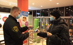 Как охранники проверяют QR-коды у посетителей торговых комплексов