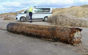 Латвия: В Лиепае на берег вынесло фрагмент торпеды