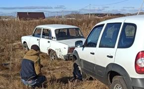 В Челябинской области пьяный водитель решил удрать от полицейских по полю