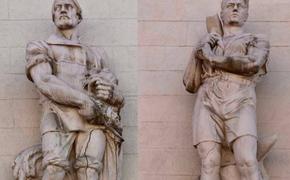 Суд обязал восстановить статуи Крестьянина и Рабочего на входе Кузнечного рынка