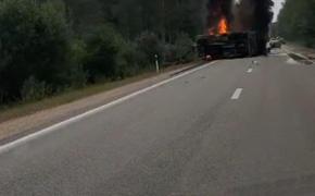 В Латвии горит военная техника