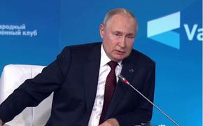 Путин заявил, что внешнего воздействия на самолет Пригожина не было