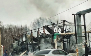 В Хабаровском крае сгорел торговый центр