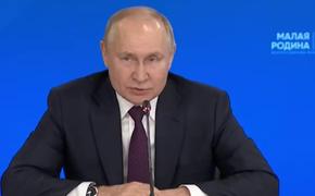 Путин назвал власти Украины «придурками» из-за отказа от переговоров с Россией