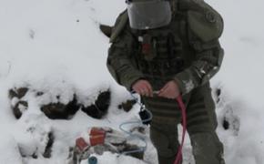 Российские сапёры используют робототехнику