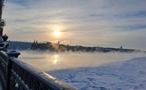 «Желтый» уровень погодной опасности ввели в Петербурге из-за сильных морозов