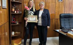 Депутат Вероника Иванчикова награждена благодарственным письмом