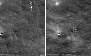 Ученые изучили новый кратер, оставленный падением «Луны-25»