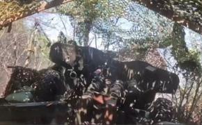 Артиллеристы уничтожили 120-мм миномет ВСУ вместе с расчетом 