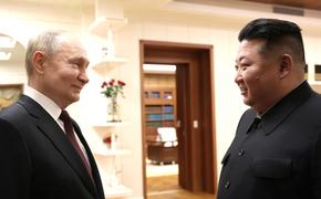 Лидеры РФ и КНДР Путин и Ким Чен Ын проводят встречу тет-а-тет в Пхеньяне