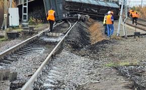 Прокуратура выяснит причину схода грузовых вагонов под Петербургом 