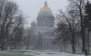 Синоптики прогнозируют снегопад и плюсовую температуру в Петербурге