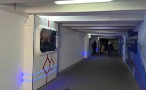 В Симферополе подземный переход оборудовали «иллюминаторами»