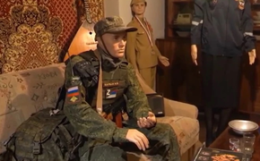 Музей в латвийском городке Огре выставил на обозрение форму российского солдата
