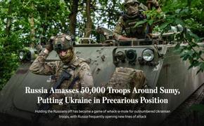 Россия сосредоточила 50 000 военнослужащих вблизи Сум, превосходя Украину по численности в 3 раза