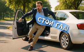 Недовольный пассажир выпрыгнул на ходу из такси