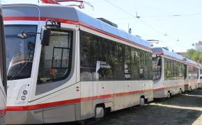 Сразу на 15 новых односекционных вагонов пополнился трамвайный парк Краснодара