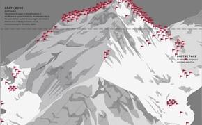 Как выглядит карта сотен погибших на вершине Эвереста