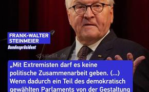 Речь президента Германии Штайнмайера, посвящённая «Дню судьбы немцев», оказалась нацелена на усиление цензуры и запрет партии «АдГ»
