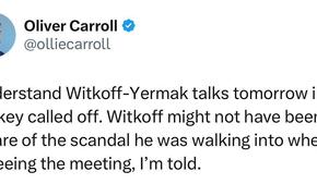 Запланированные в Турции переговоры между Стивом Уиткоффом и Андреем Ермаком отменены на фоне украинского коррупционного скандала