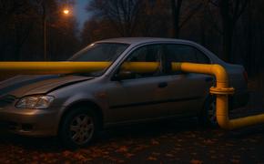 Водитель сделал врезку в магистральный газопровод