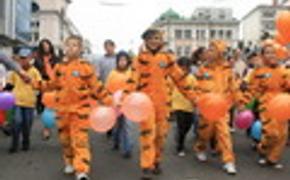 Во Владивостоке сегодня проходит карнавал тигров