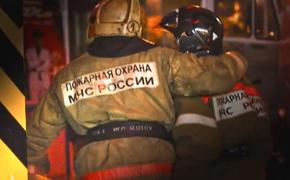 На рынке "Садовод" в Москве горит амбар