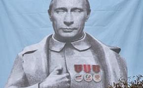 В день выборов в Чехии появился плакат с изображением Путина в образе Сталина
