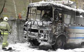 В Ставрополе загорелся автобус, пострадавших нет.