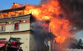 В Забайкалье сгорели два этажа  буддийского монастыря — Агинского дацана