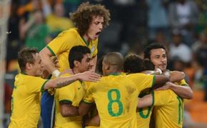 Сборная Бразилия победила  команду Колумбии и вышла в полуфинал