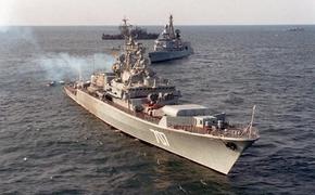 Три российских корабля вошли в Средиземное море