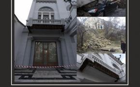 Презентацию реконструкции Симферополя омрачил рухнувший балкон