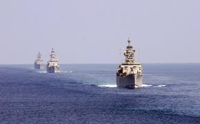В Каспийском море состоялись учения отряда ракетных кораблей ВМФ России