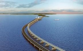 Строительство Керченского моста сняли с воздуха (ВИДЕО)