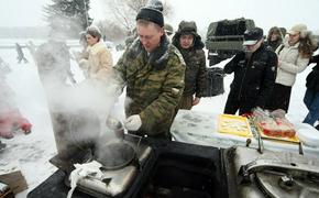 МЧС борется с морозом:  разворачивает полевые кухни