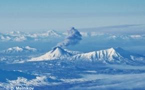 МЧС: Камчатский вулкан Шивелуч выбросил пепел на высоту девять километров