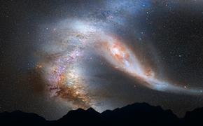 Астрономы зафиксировали мощнейшее столкновение двух галактик