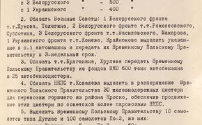 Минобороны РФ опубликовало документы о помощи СССР Польше в годы войны