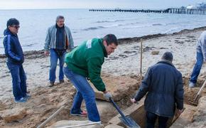 Древнегреческую могилу нашел на пляже в Евпатории местный житель