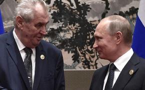 Владимир Путин поздравил Милоша Земана с победой на выборах