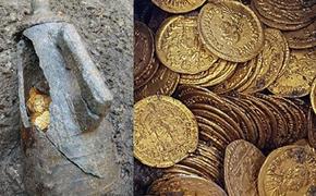 В Италии нашли амфору, полную золотых монет