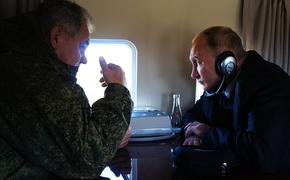 Путин вместе  с Шойгу  наблюдал учения «Восток-2018»
