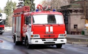На Рублевском шоссе в Москве произошло "огненное" ДТП с участием  Mercedes