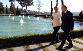 Меркель в Стамбуле на русском поинтересовалась о  пальто Путина: "Сибирское?"